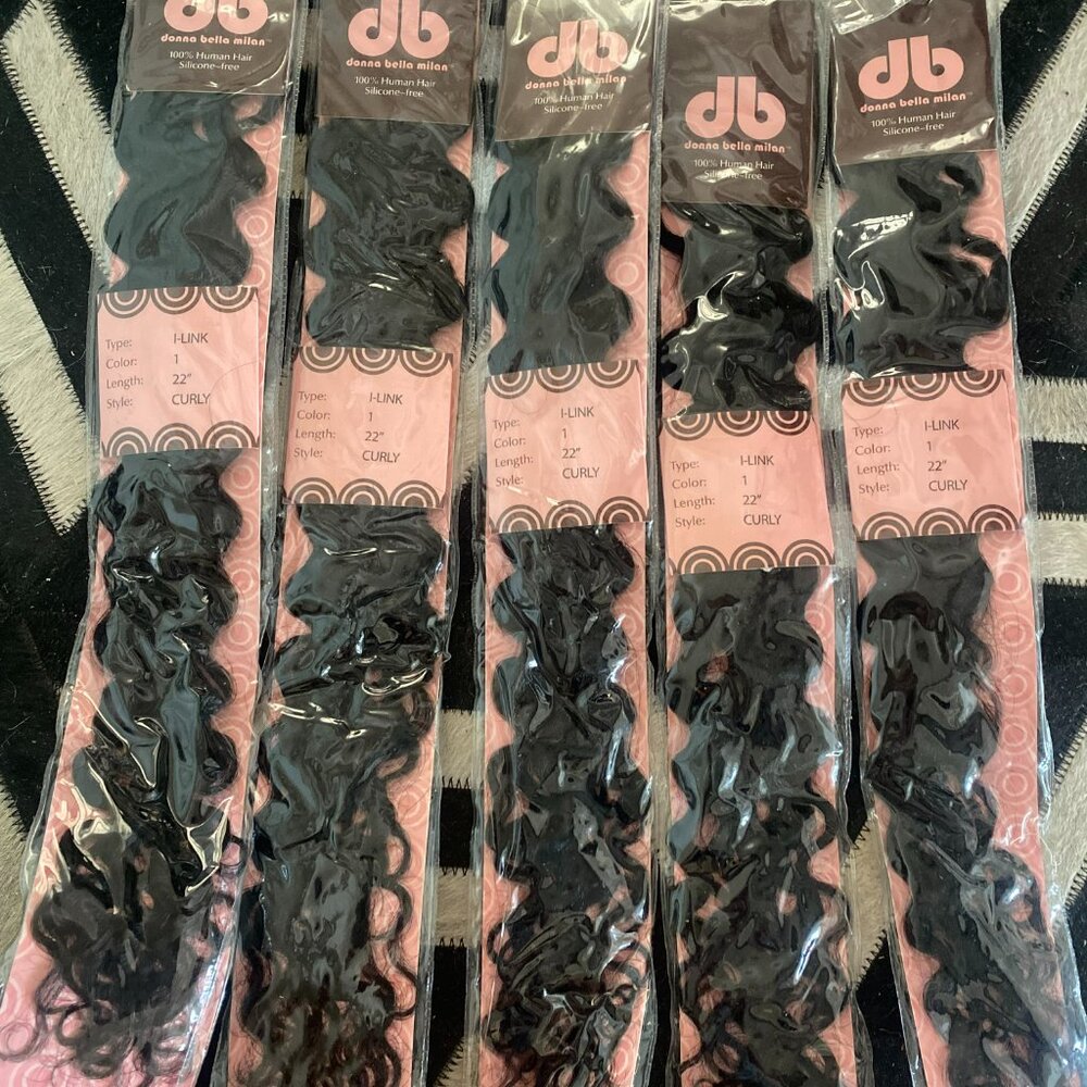 Donna Bella 22" I-Link Pro Curly Jet Black #1 *DISCONTINUED*